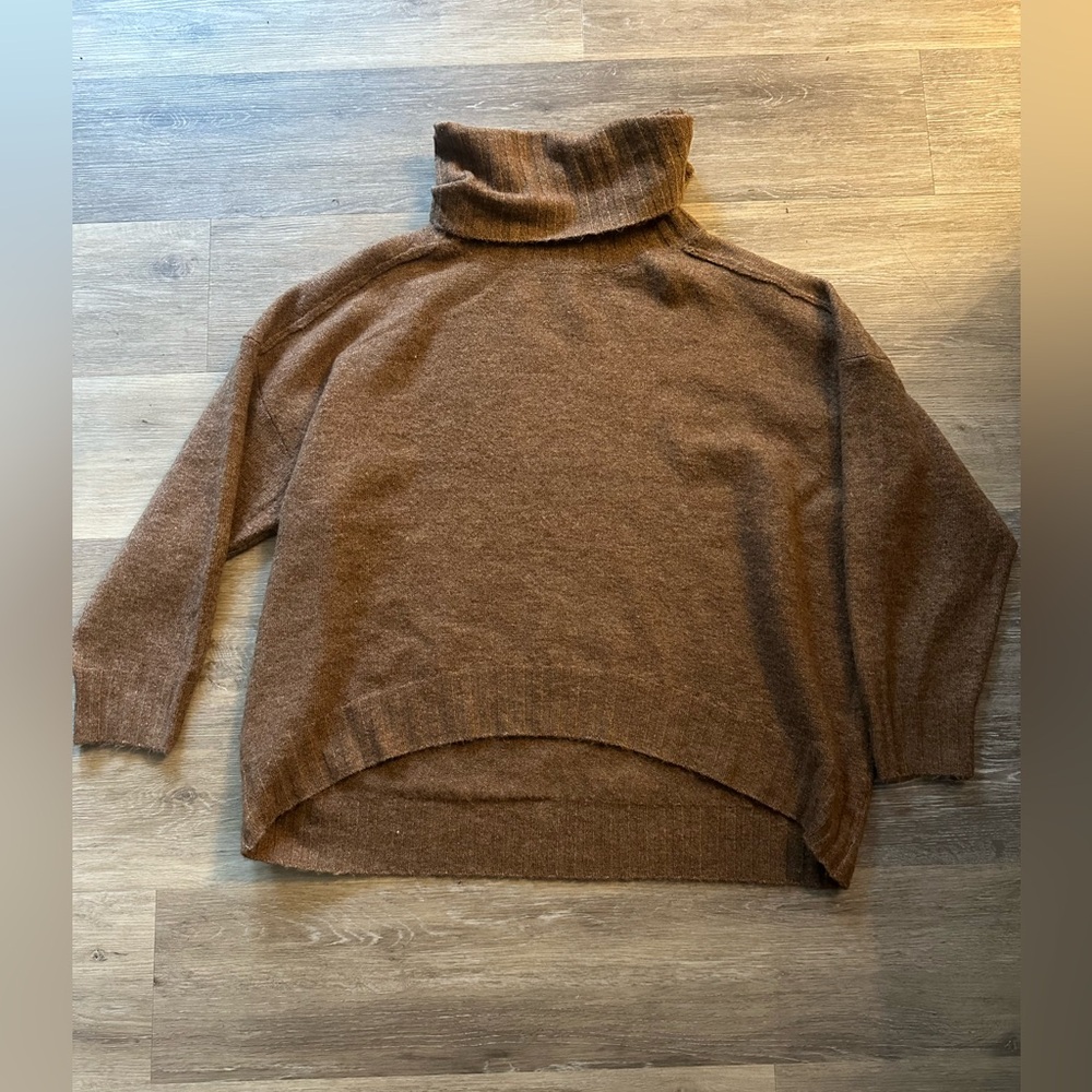 George Oversized Turtleneck Knit Sweater size L